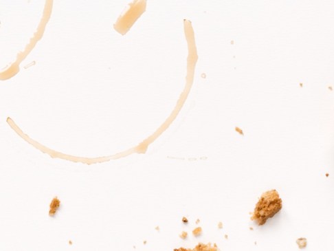 a broken up cookie